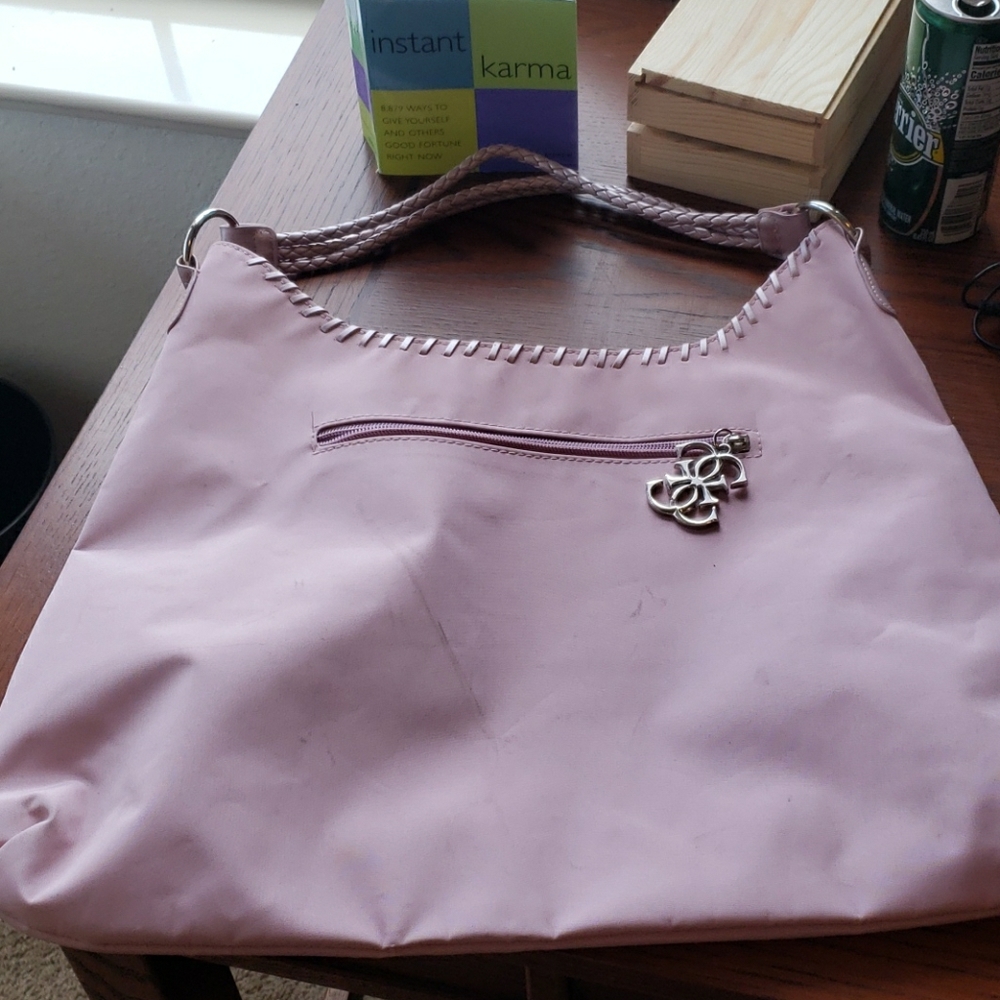 Guess tote pink w rhinestone